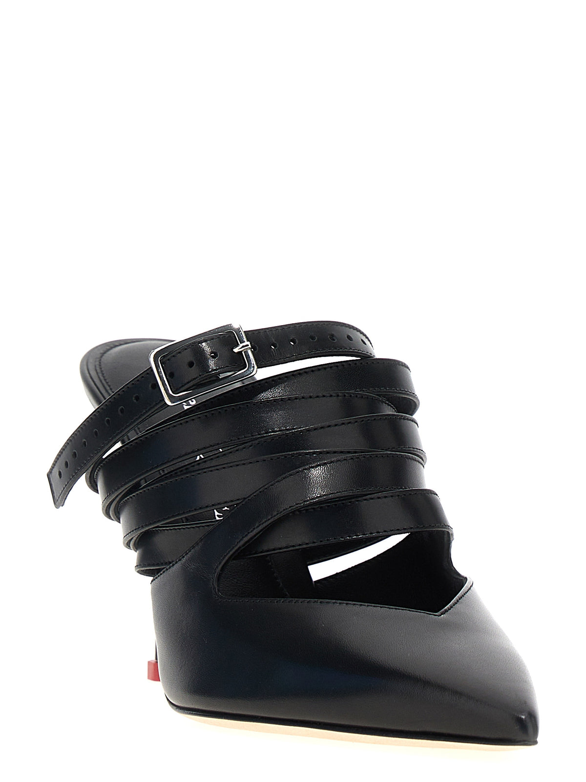Alexander McQueen | Black Cowhide High Heel Pumps