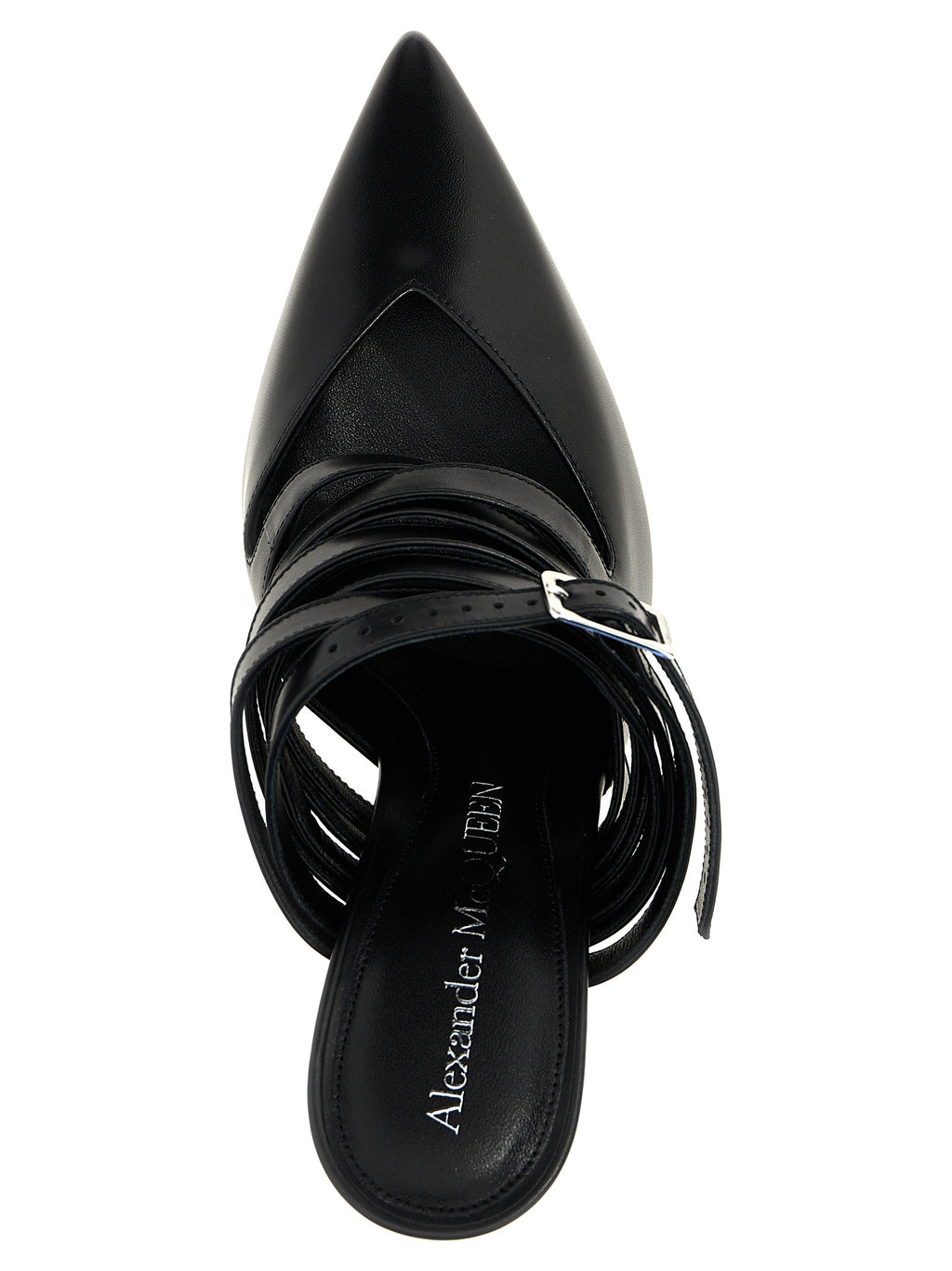 Alexander McQueen | Black Cowhide High Heel Pumps