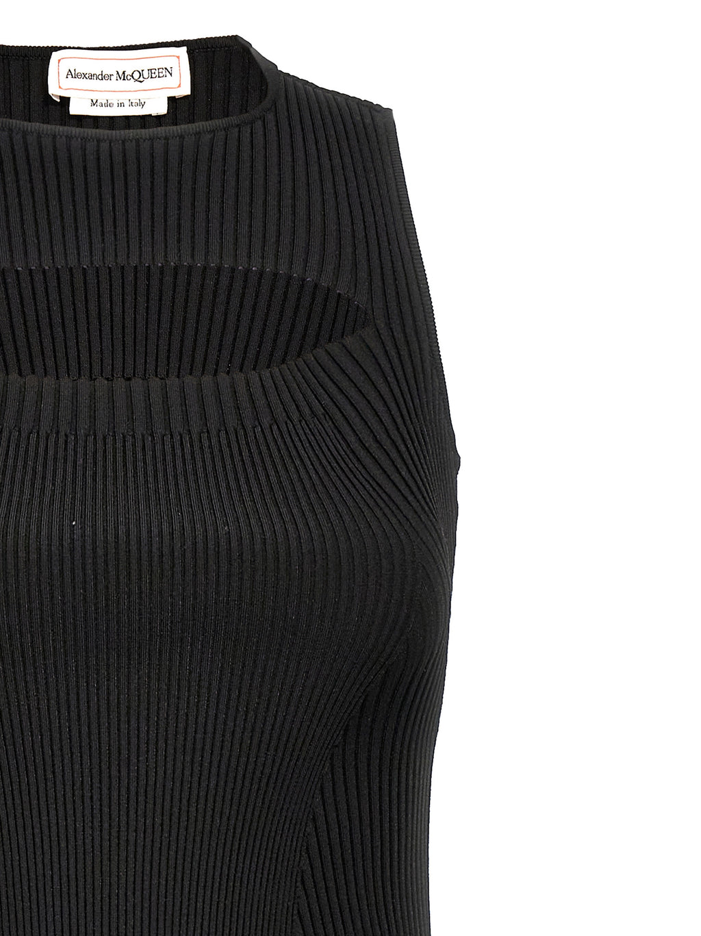Alexander McQueen | Black Viscose Midi Dress