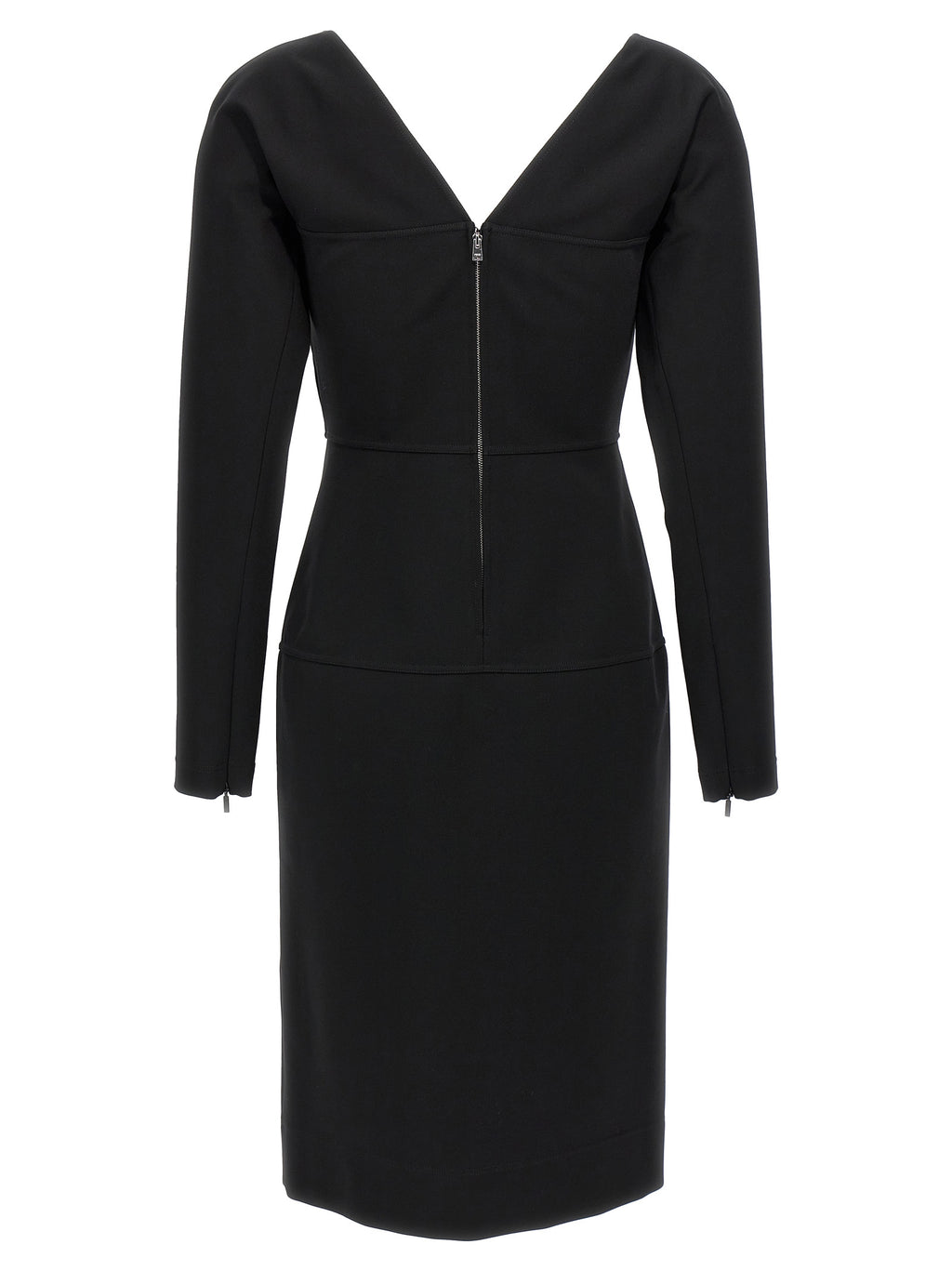 Fendi | Black Viscose Midi Dress