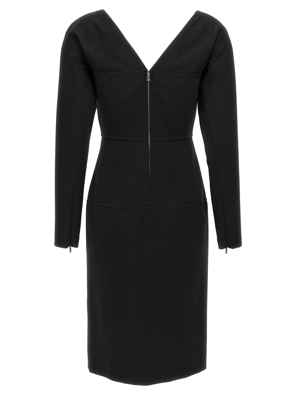 Fendi | Black Viscose Midi Dress