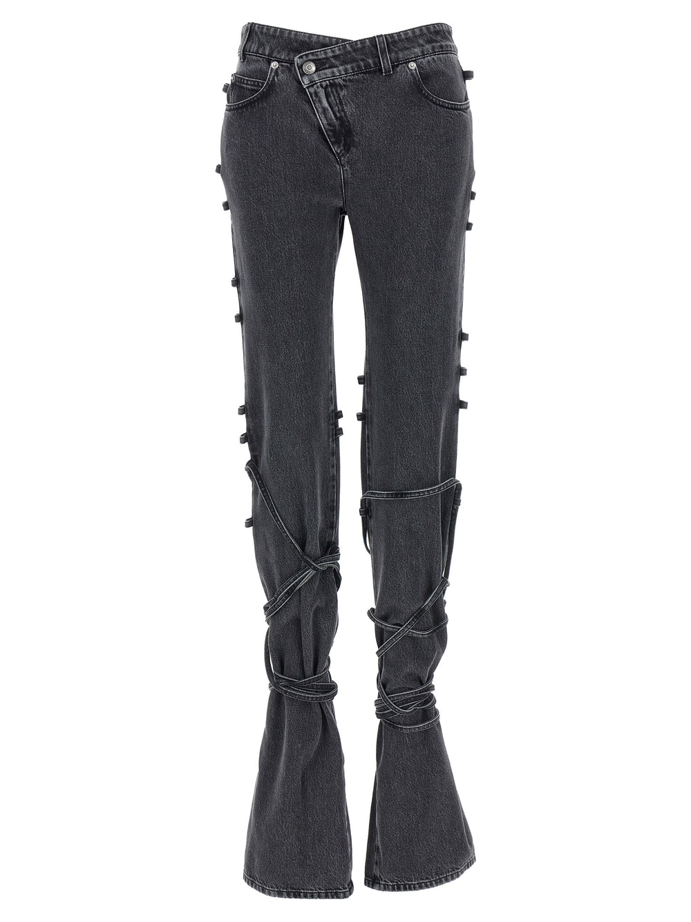Alexander McQueen | Black Cotton Flared Jeans
