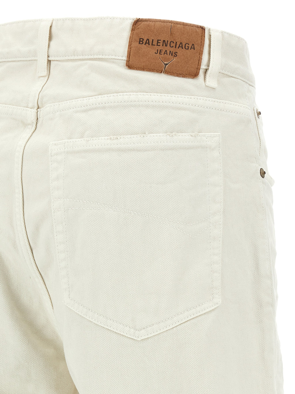 Balenciaga | White Cotton Jeans Denim