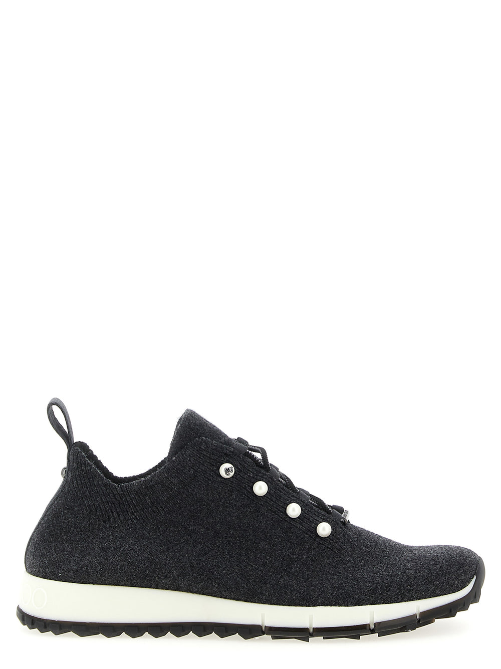 Jimmy Choo | Black Tencel Low Top Sneakers