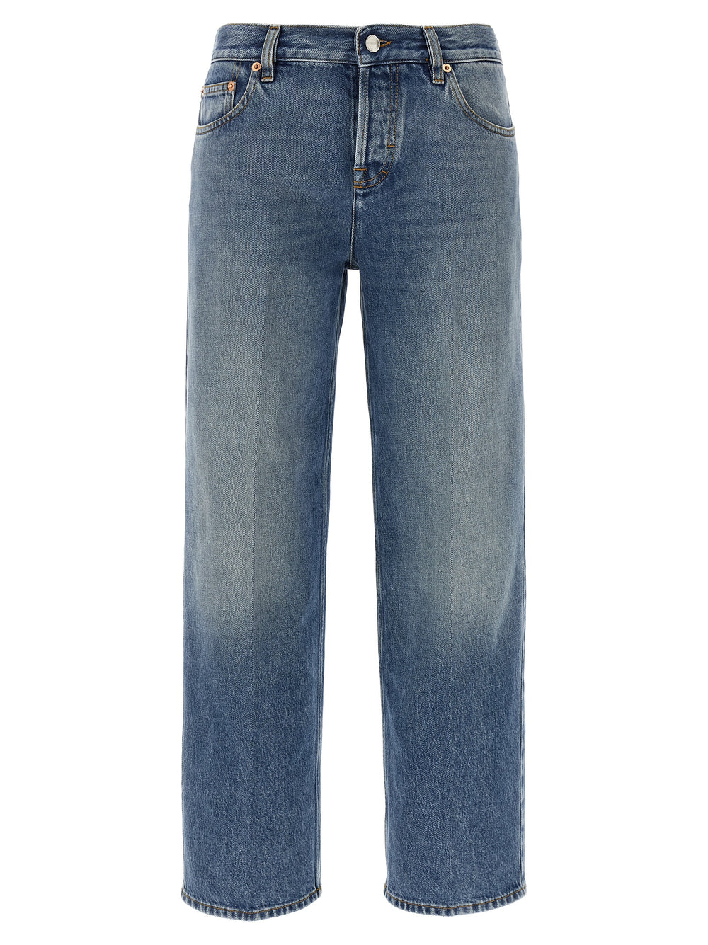 Gucci | Blue Cotton Straight-Leg Jeans