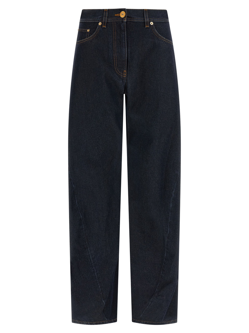 Versace | Blue Cotton High-Waisted Jean