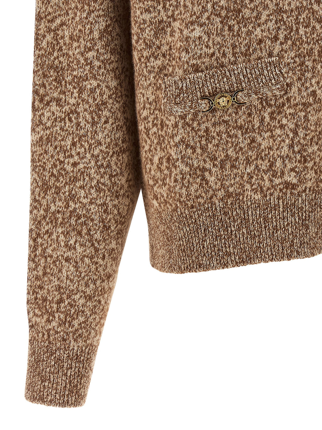 Versace | Beige Virgin Wool Cardigan