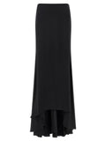 Armarium | Black Silk Mini Skirt