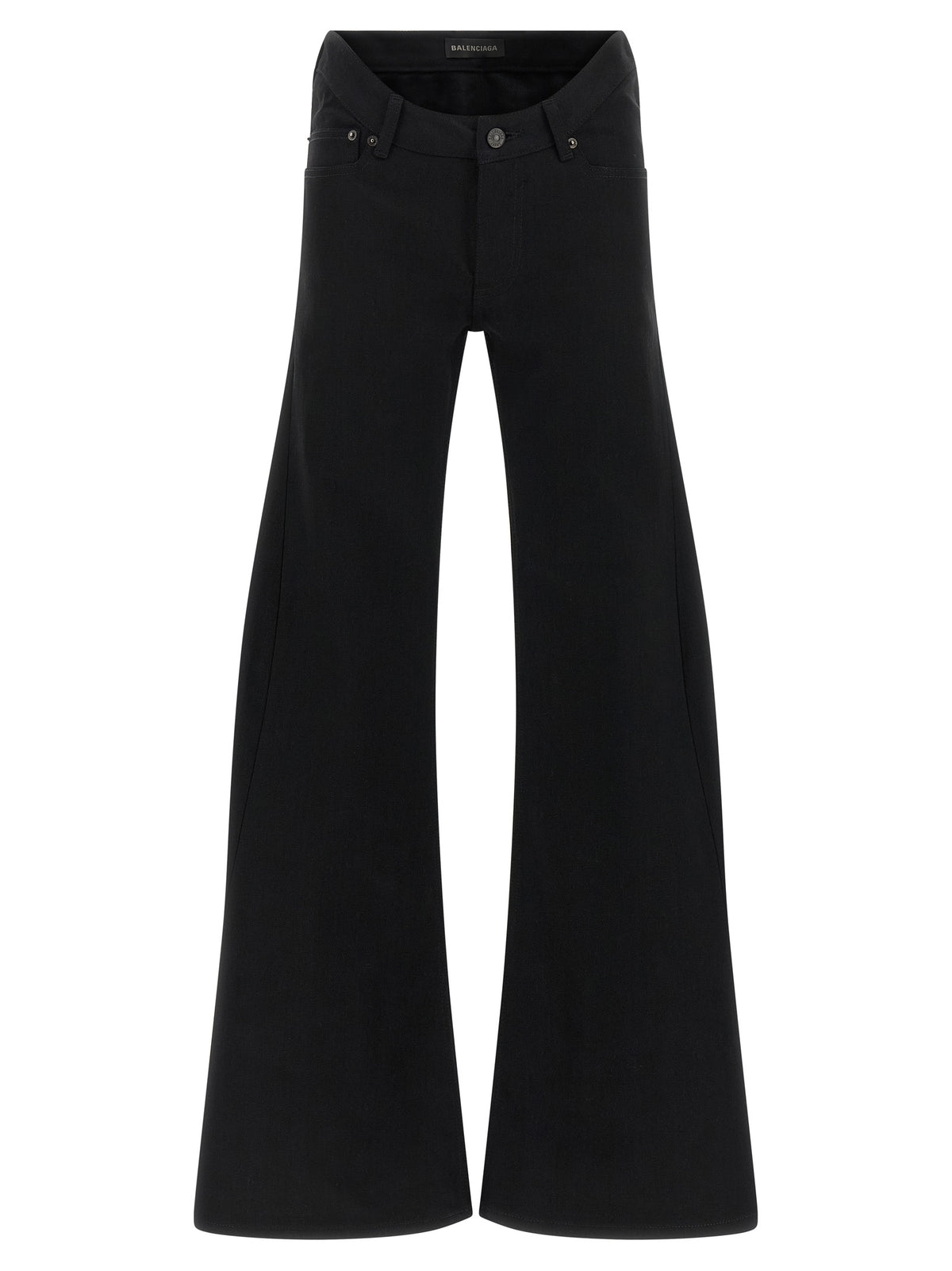 Balenciaga | Black Cotton Flared Jeans