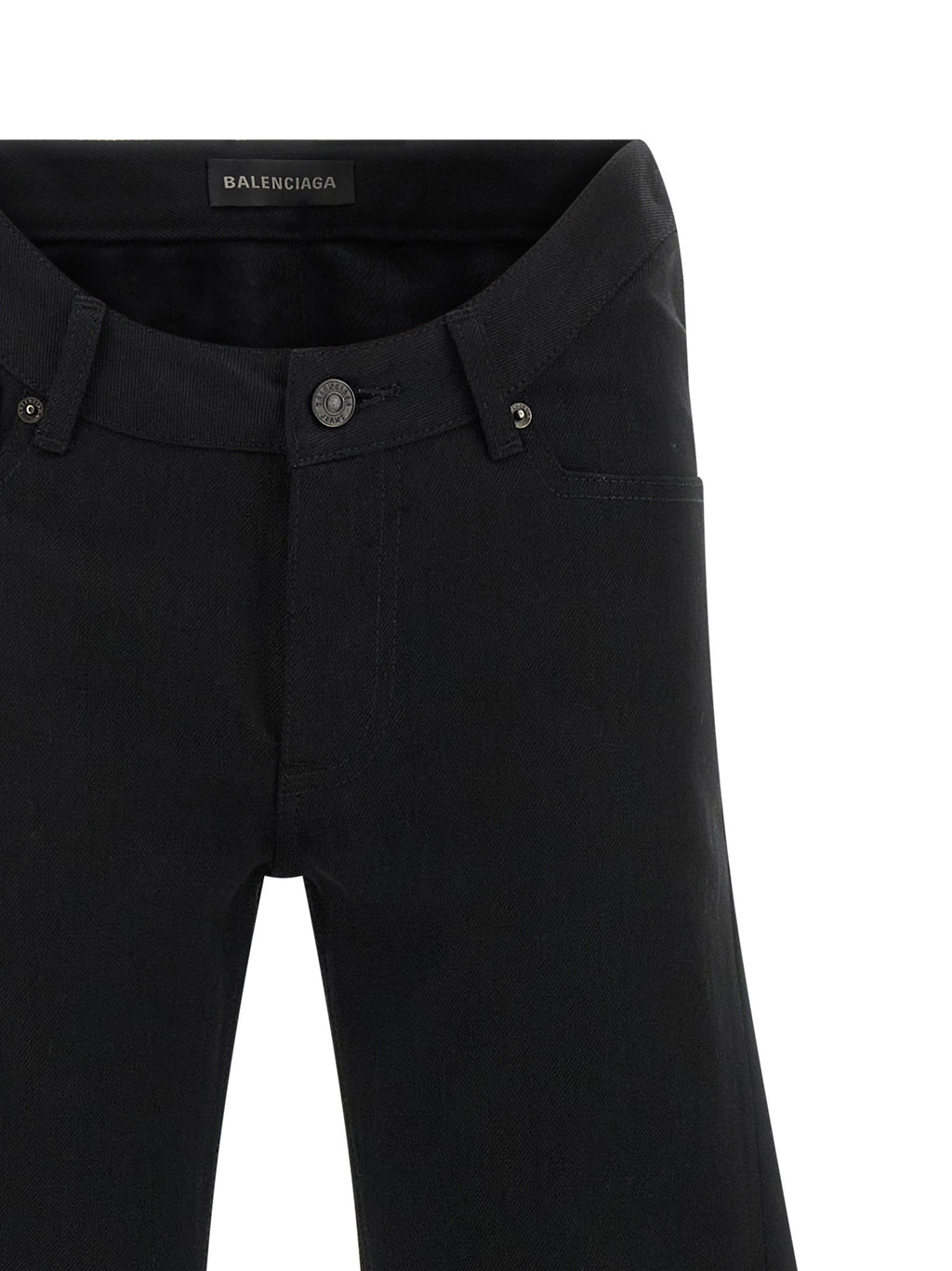 Balenciaga | Black Cotton Flared Jeans