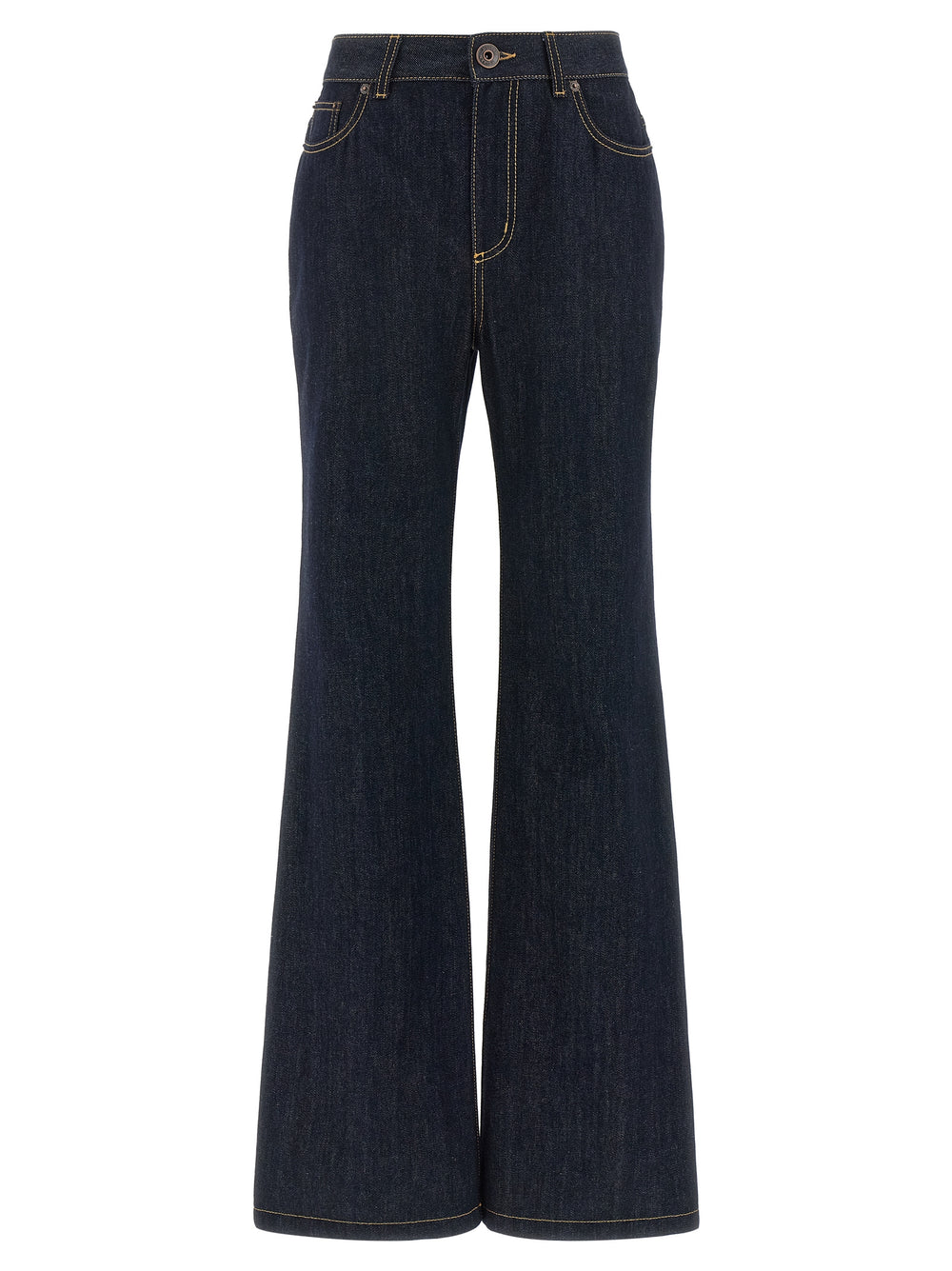 Alexander McQueen | Blue Cotton Flared Jeans