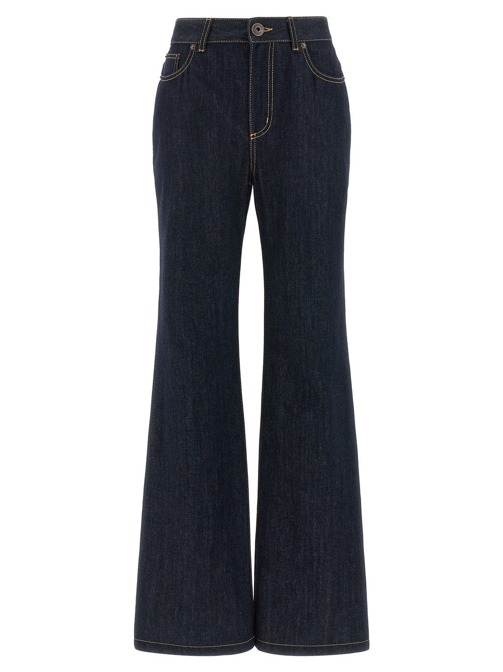 Alexander McQueen | Blue Cotton Flared Jeans