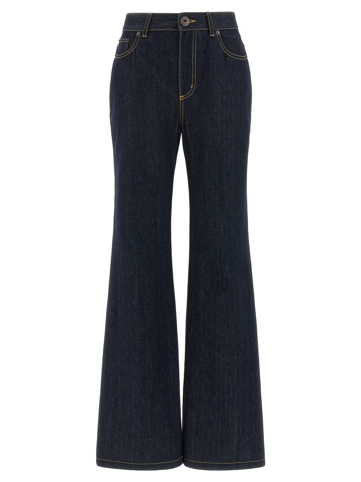 Alexander McQueen | Blue Cotton Flared Jeans