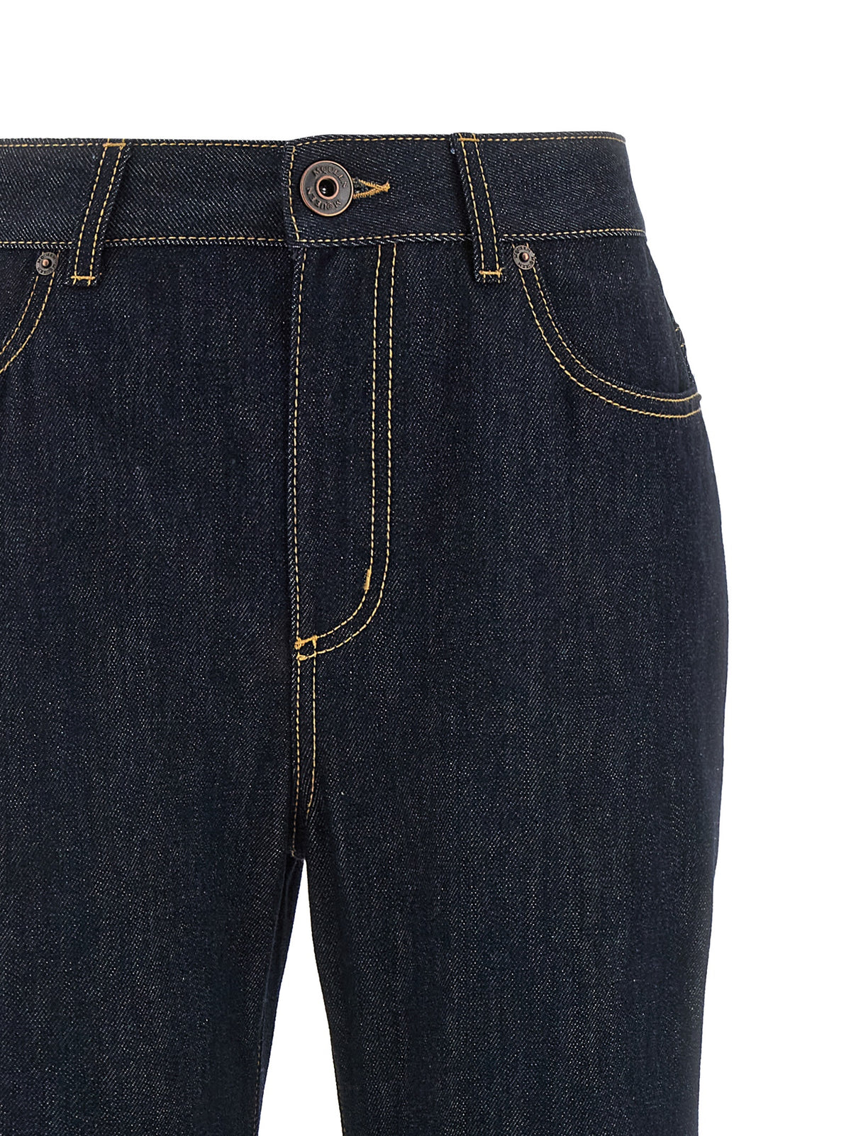 Alexander McQueen | Blue Cotton Flared Jeans