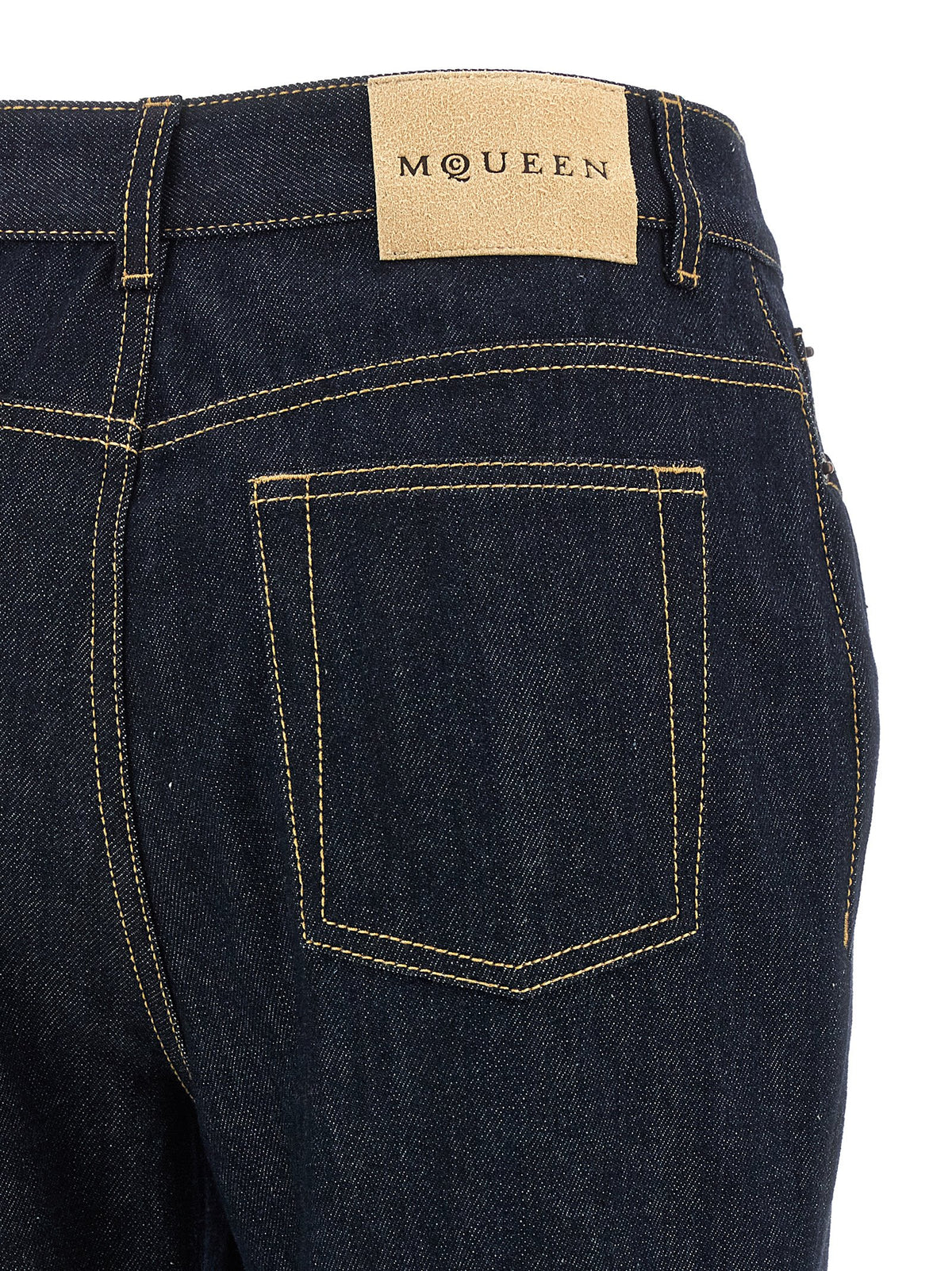 Alexander McQueen | Blue Cotton Flared Jeans