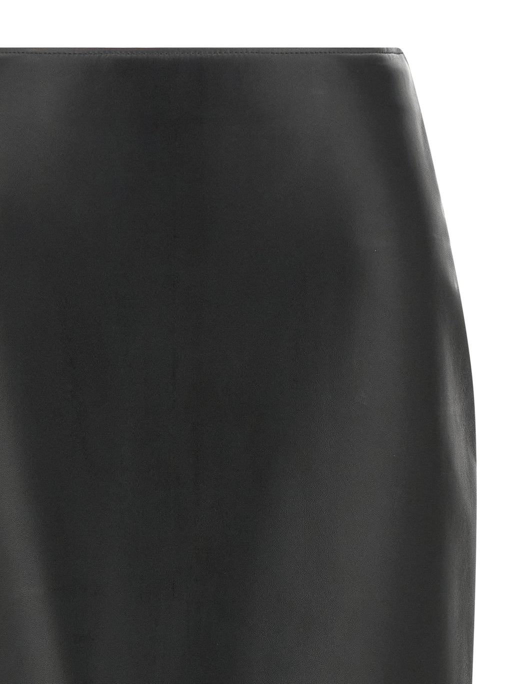 Fendi | Black Lamb Leather Midi Skirt
