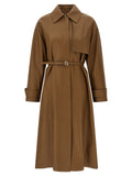 Fendi | Brown Lamb Leather Coat