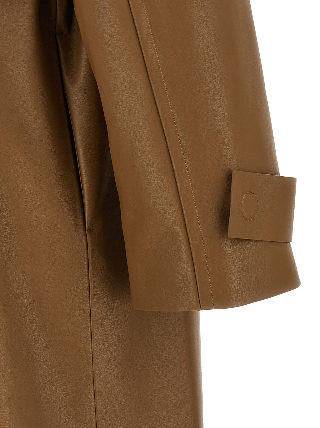 Fendi | Brown Lamb Leather Coat