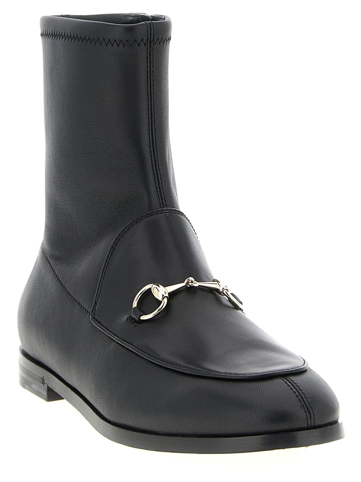 Gucci | Black Lamb Leather Ankle Boots