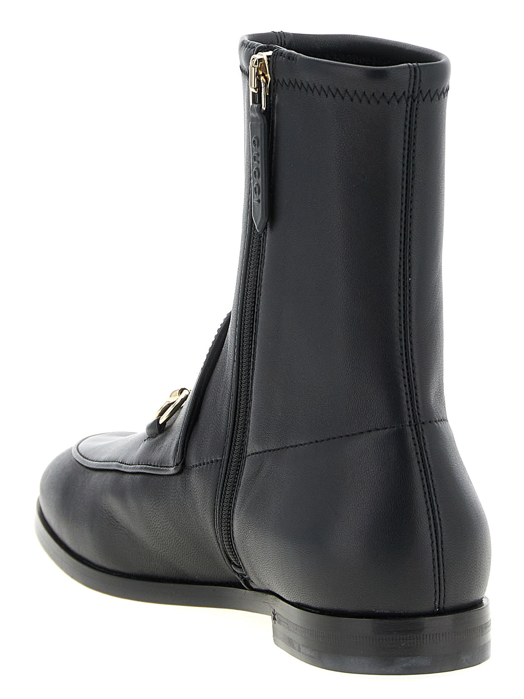 Gucci | Black Lamb Leather Ankle Boots