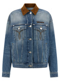 Versace | Blue Cotton Denim Jacket