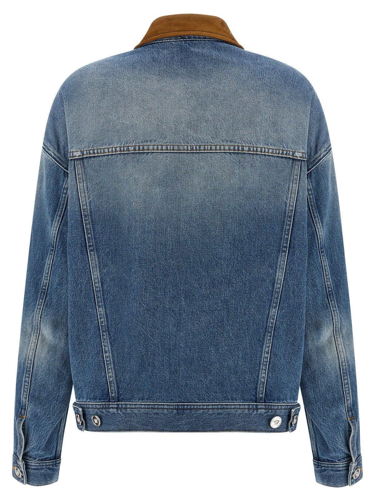 Versace | Blue Cotton Denim Jacket