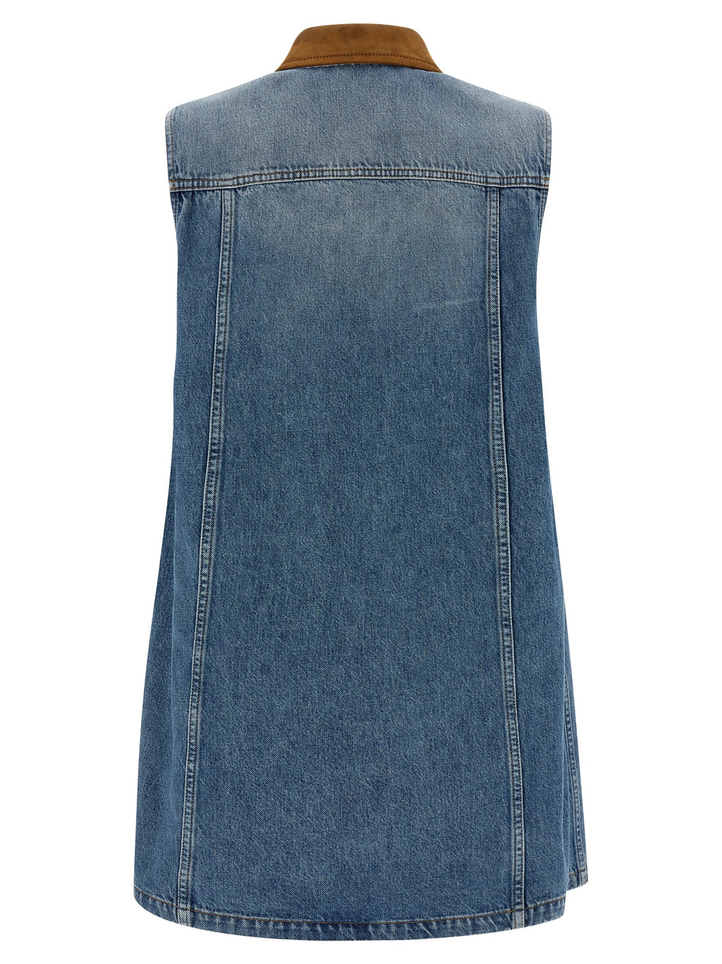 Versace | Blue Cotton Short Dress