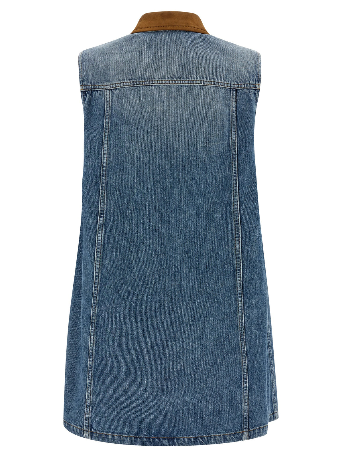 Versace | Blue Cotton Short Dress