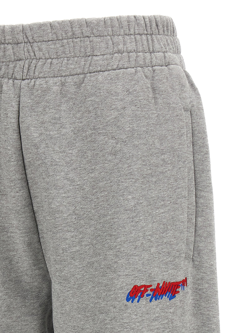 Off-White | Gray Cotton Joggers (Workout Pants)