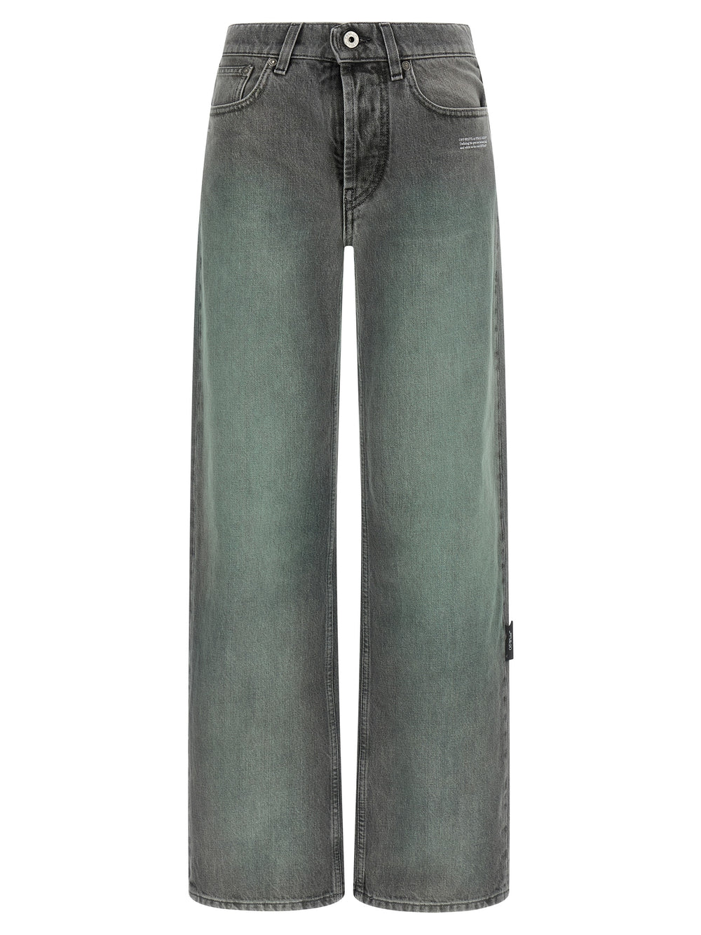 Off-White | Gray Cotton Jeans Denim