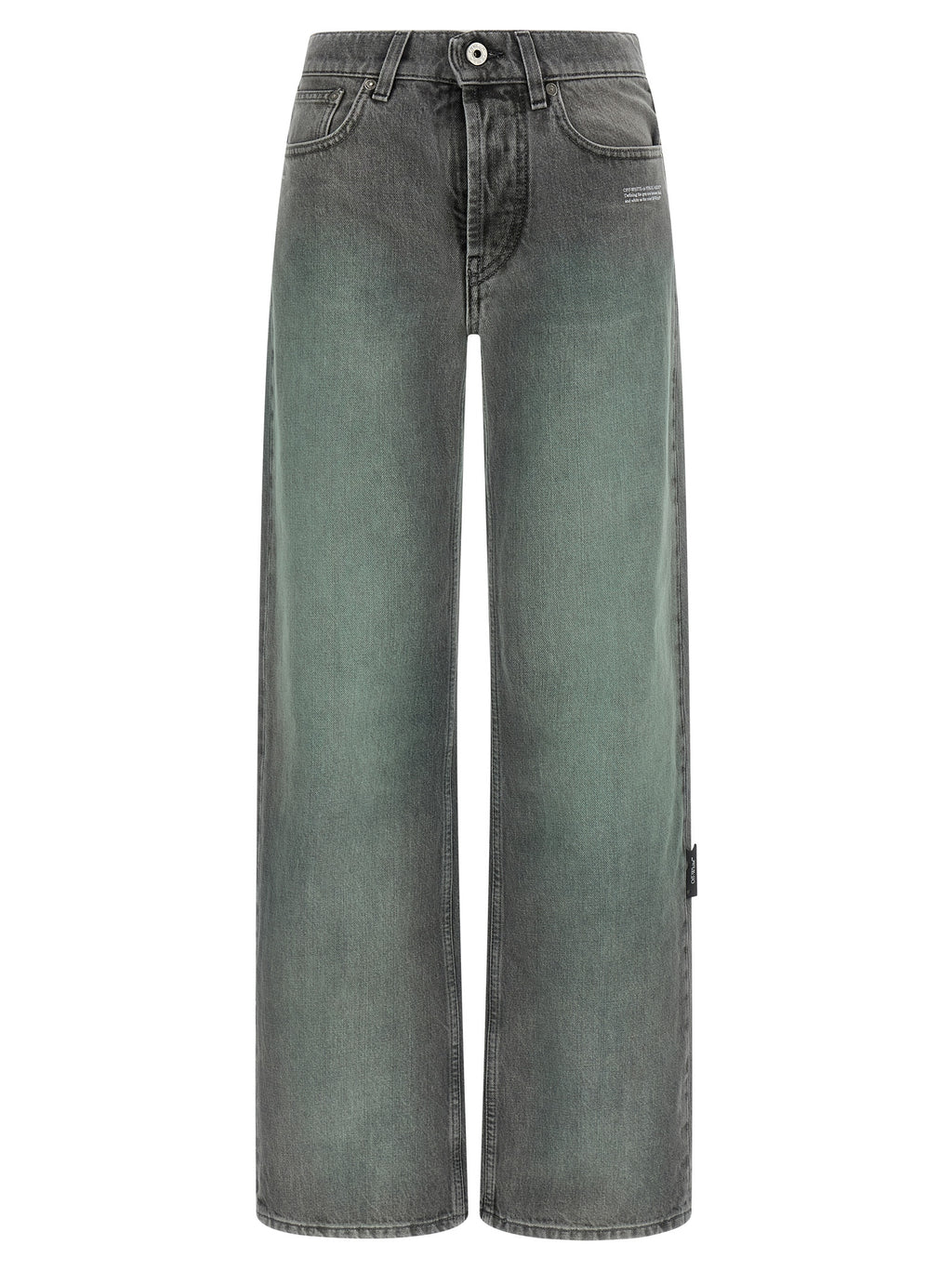 Off-White | Gray Cotton Jeans Denim