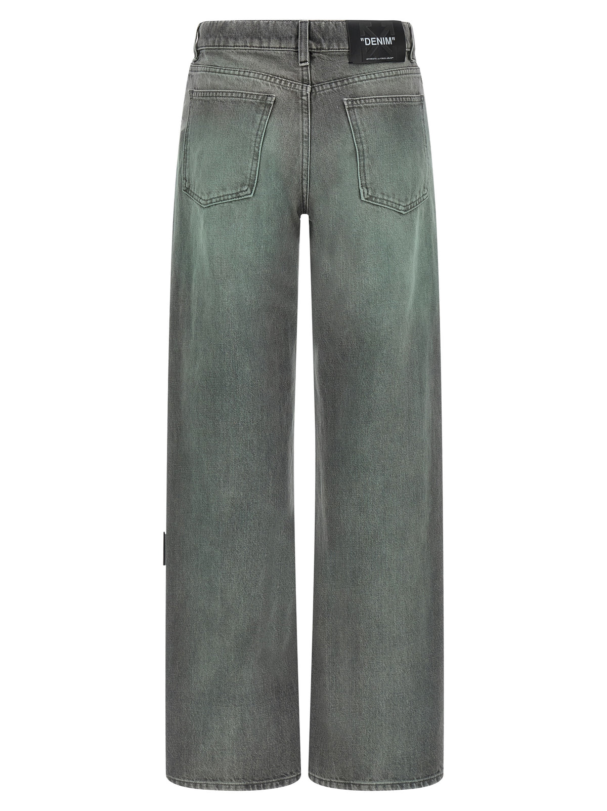 Off-White | Gray Cotton Jeans Denim