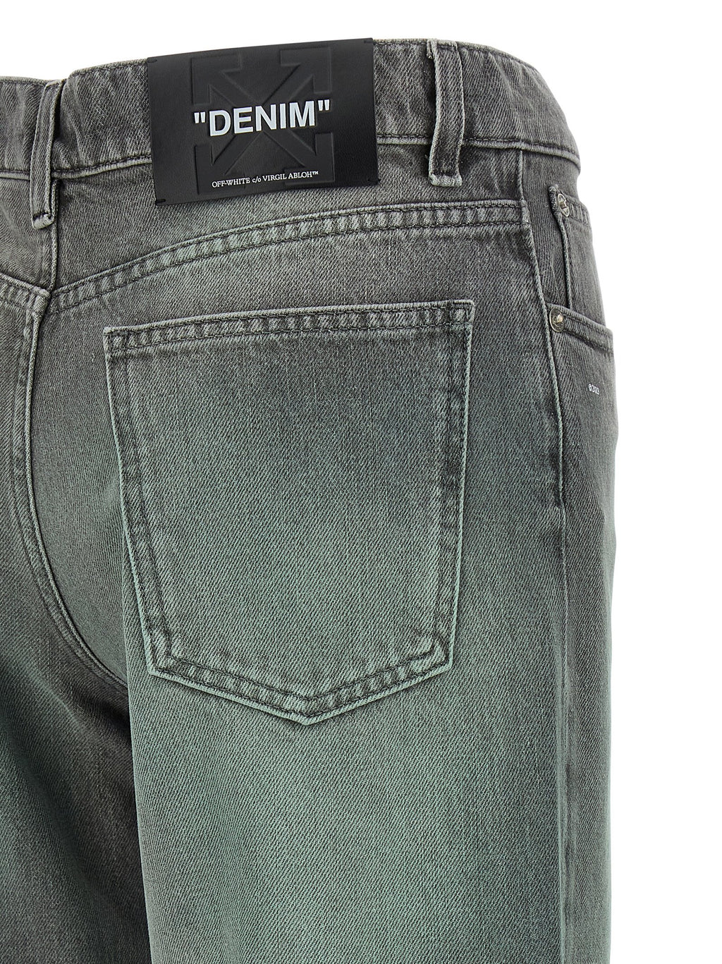 Off-White | Gray Cotton Jeans Denim