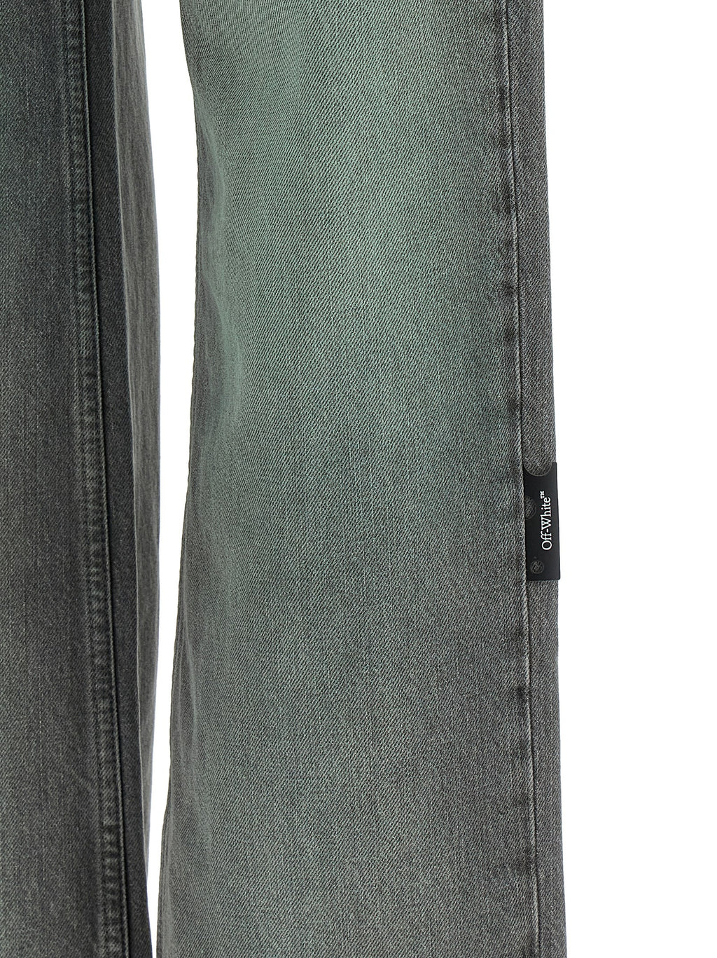 Off-White | Gray Cotton Jeans Denim