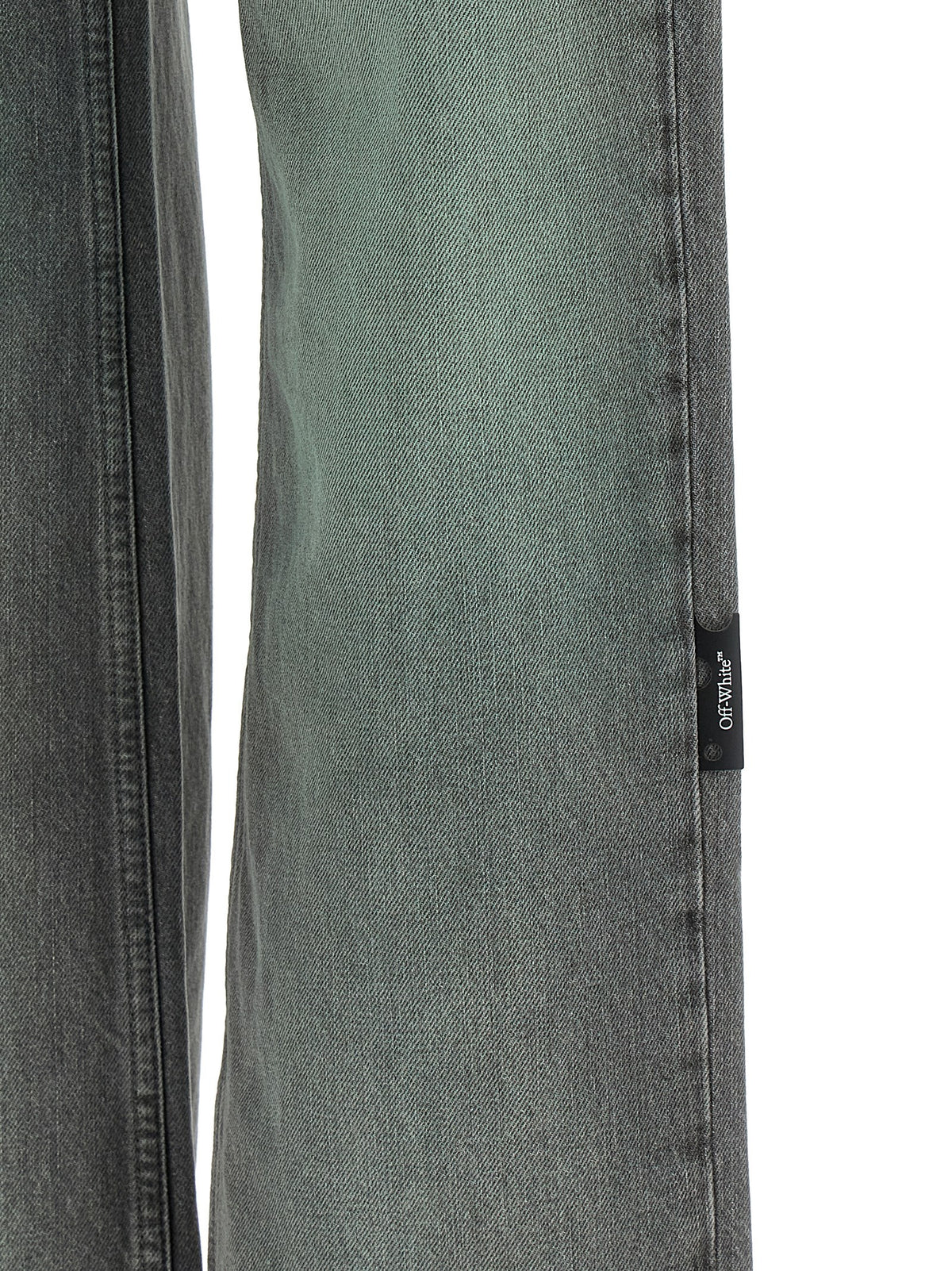 Off-White | Gray Cotton Jeans Denim