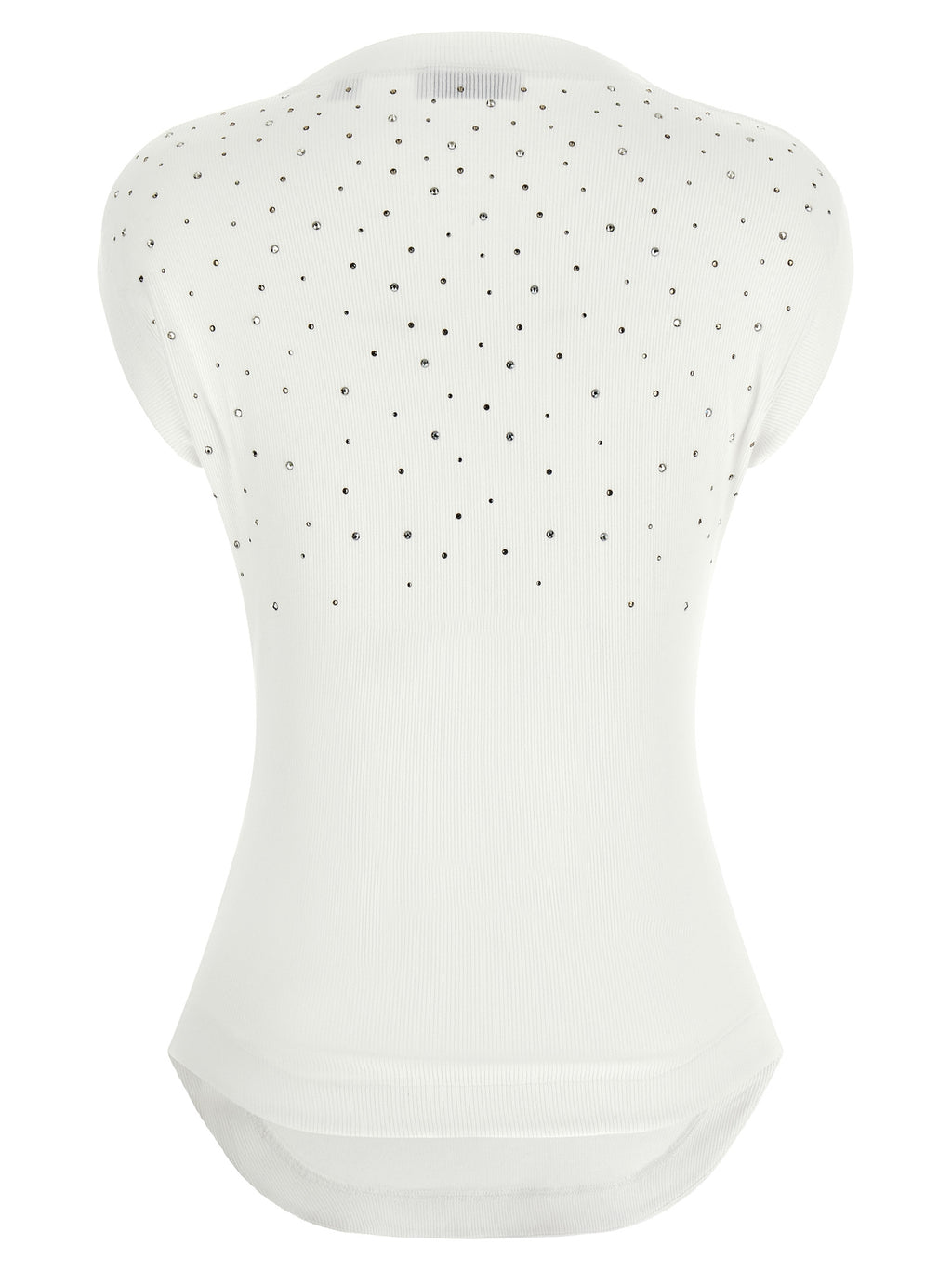 Off-White | White Viscose Sleeveles T-Shirt