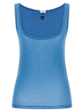 Versace | Blue Virgin Wool Tank Tops
