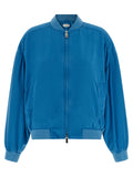 Versace | Blue Silk Bomber