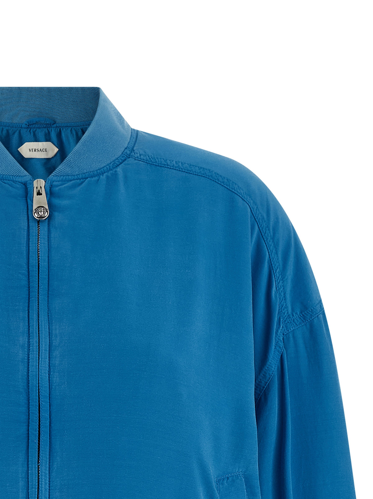 Versace | Blue Silk Bomber