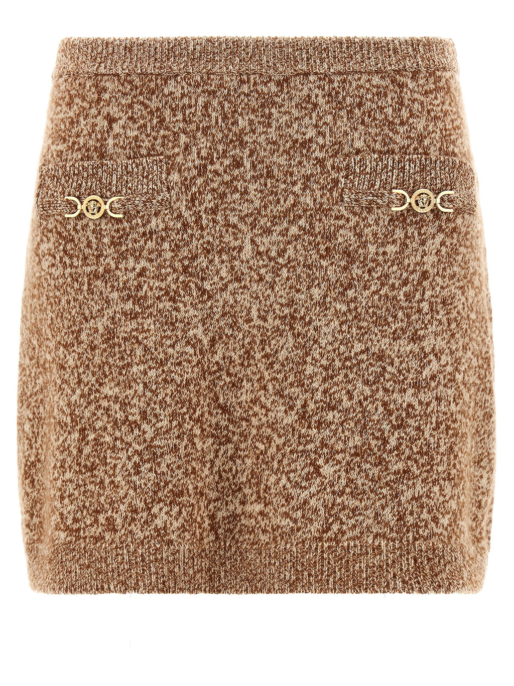 Versace | Multicolor Virgin Wool Long Skirt