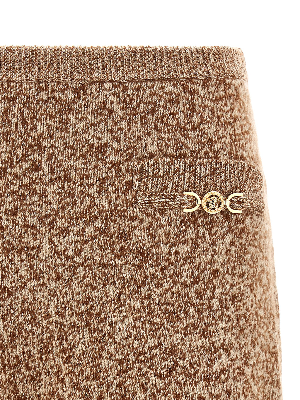Versace | Multicolor Virgin Wool Long Skirt