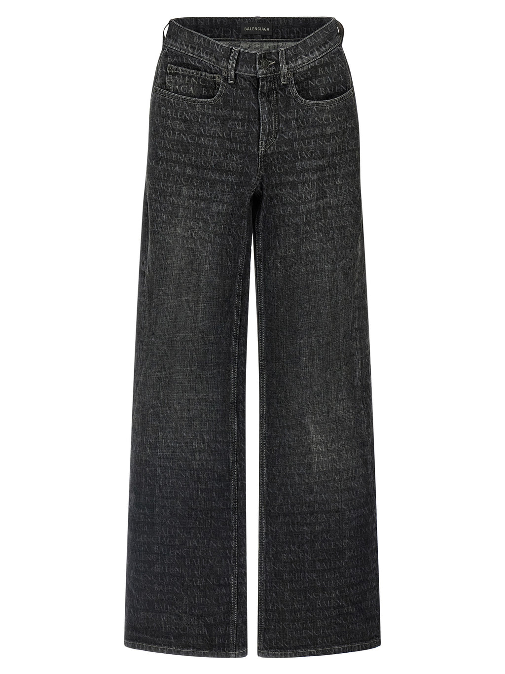 Balenciaga | Black Cotton Flared Jeans