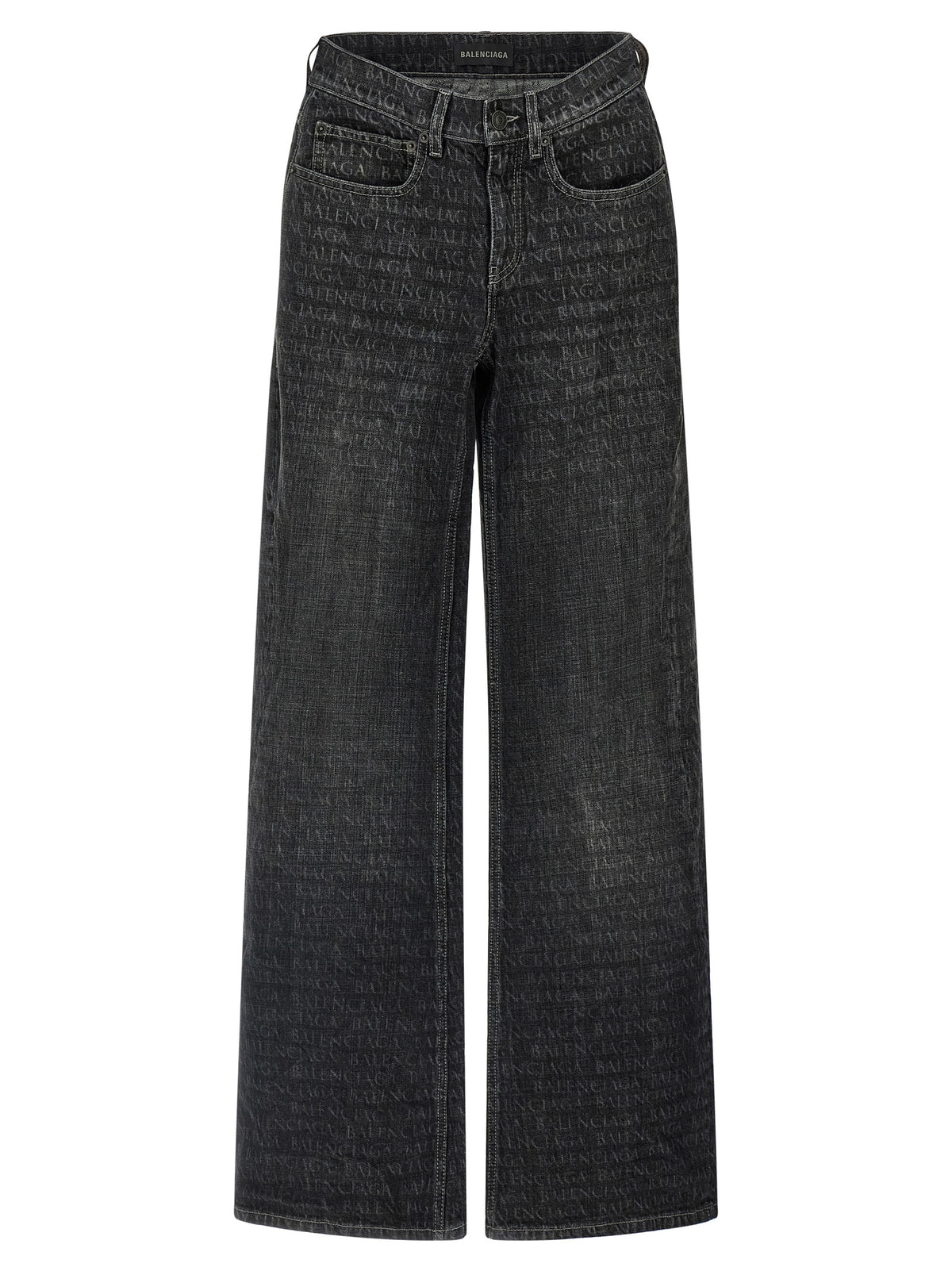 Balenciaga | Black Cotton Flared Jeans