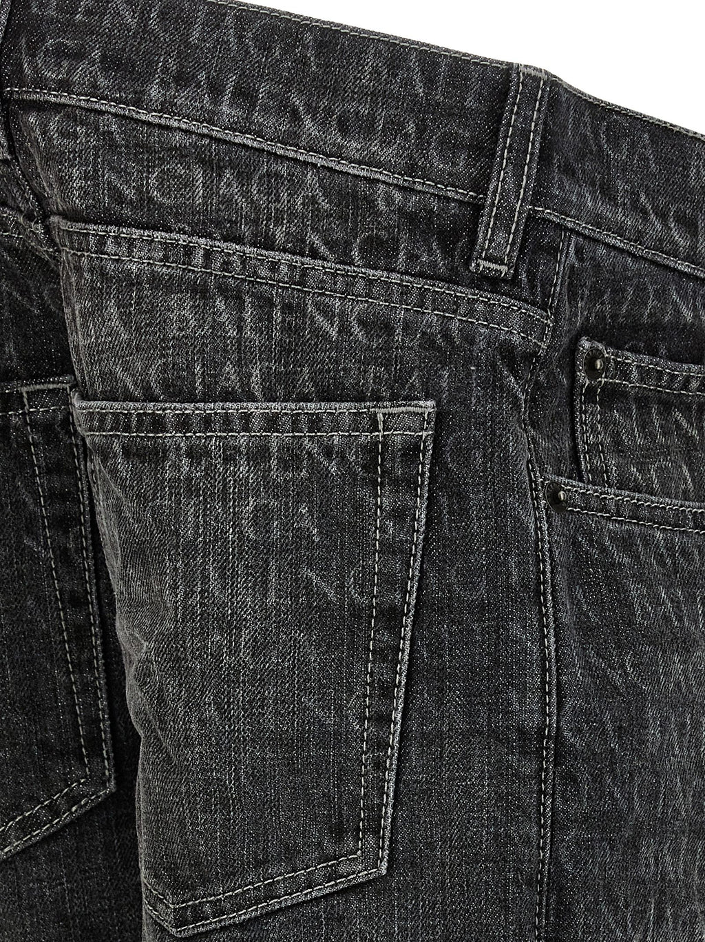 Balenciaga | Black Cotton Flared Jeans