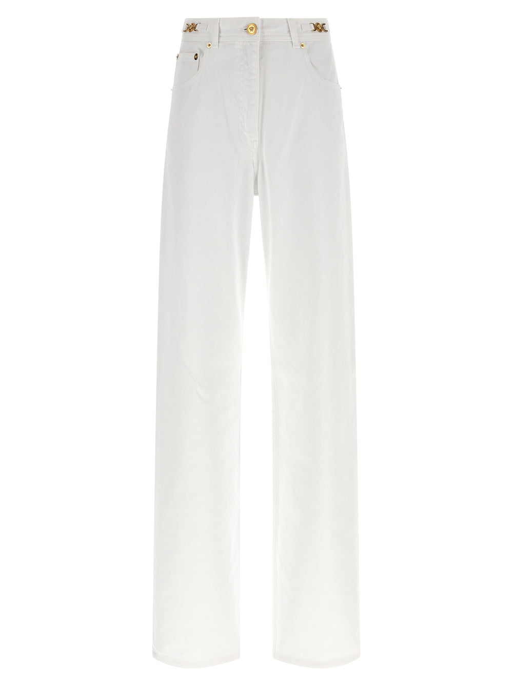 Versace | White Cotton Straight-Leg Jeans