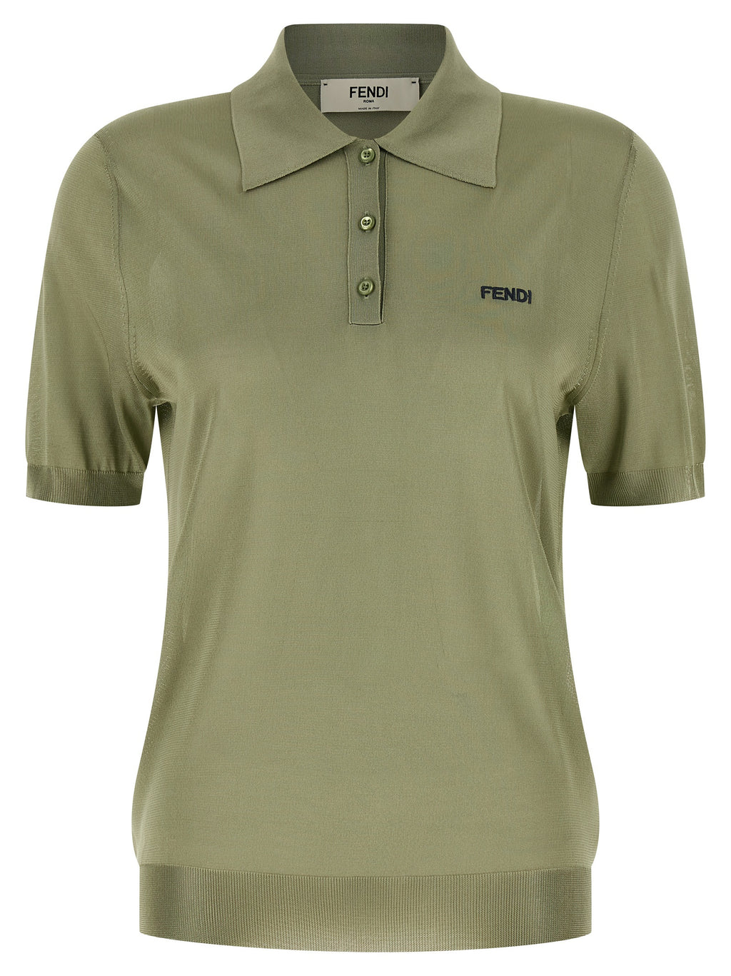 Fendi | Bicolor Viscose Polo Shirt