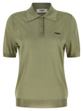 Fendi | Bicolor Viscose Polo Shirt