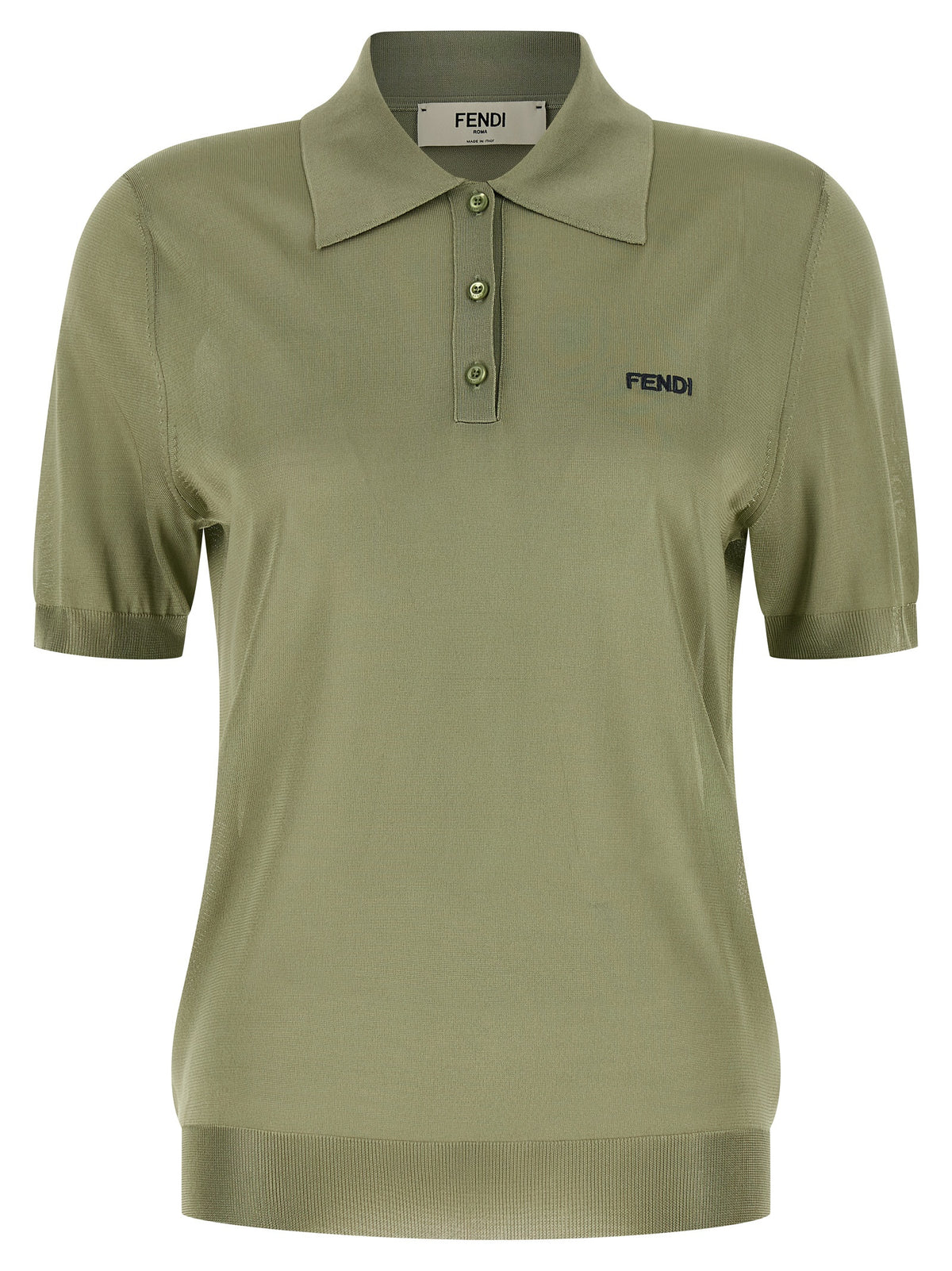 Fendi | Bicolor Viscose Polo Shirt
