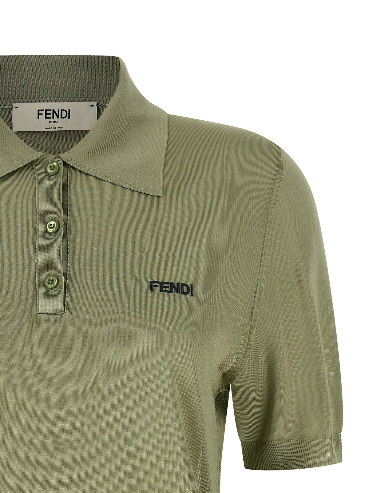 Fendi | Bicolor Viscose Polo Shirt