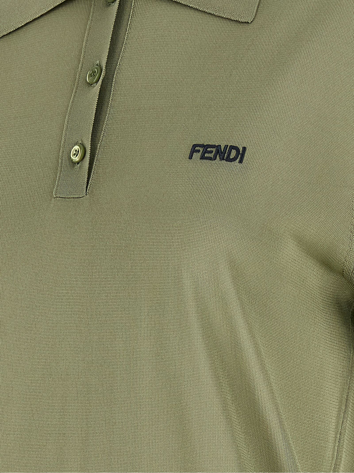 Fendi | Bicolor Viscose Polo Shirt